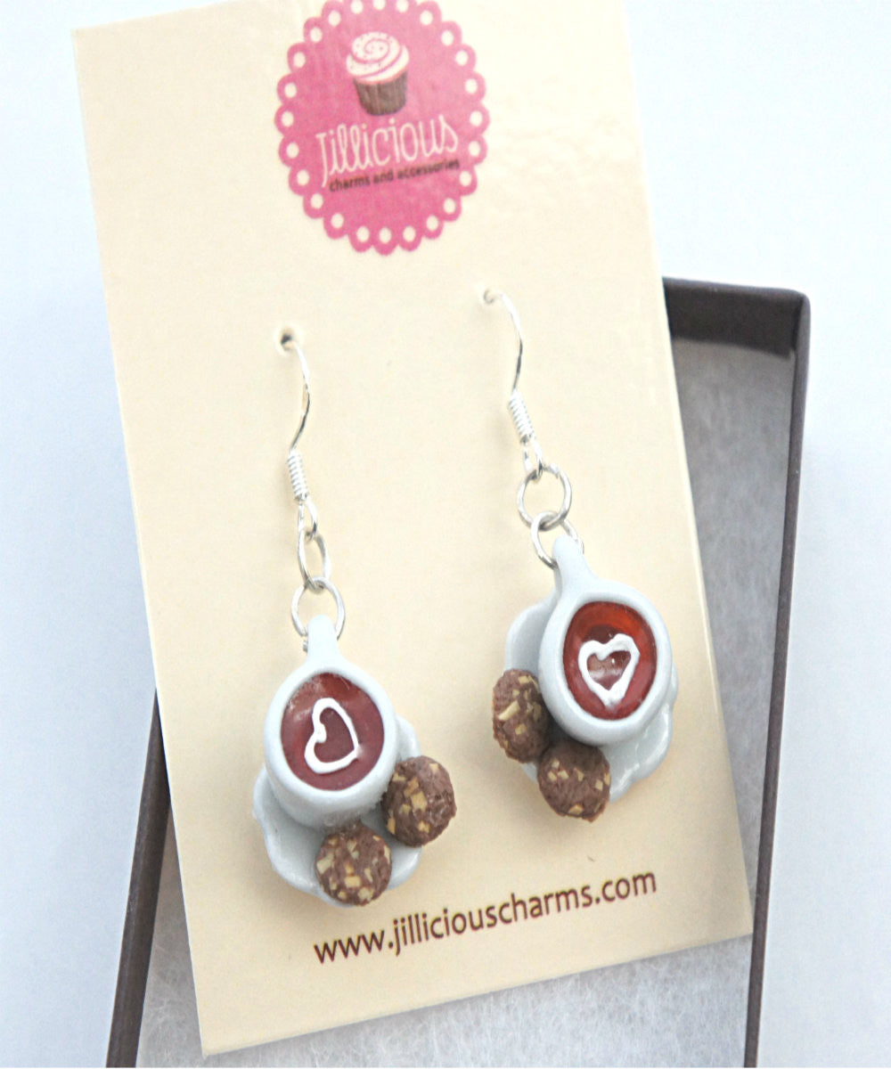 Tea Time Dangle Earrings - Jillicious charms and accessories
