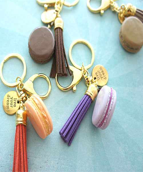 french macaron keychain and bag charm - Jillicious charms and accessories