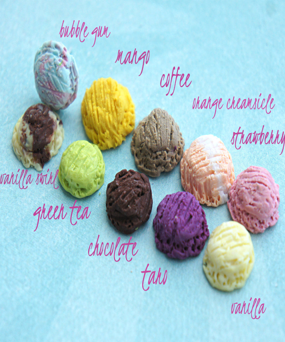 Ice Cream Scoop Earrings - Jillicious charms and accessories