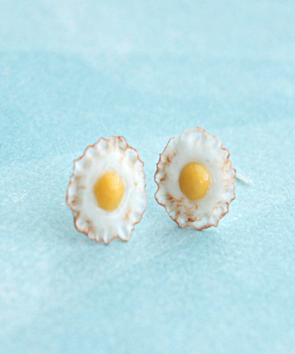 fried egg stud earrings - Jillicious charms and accessories