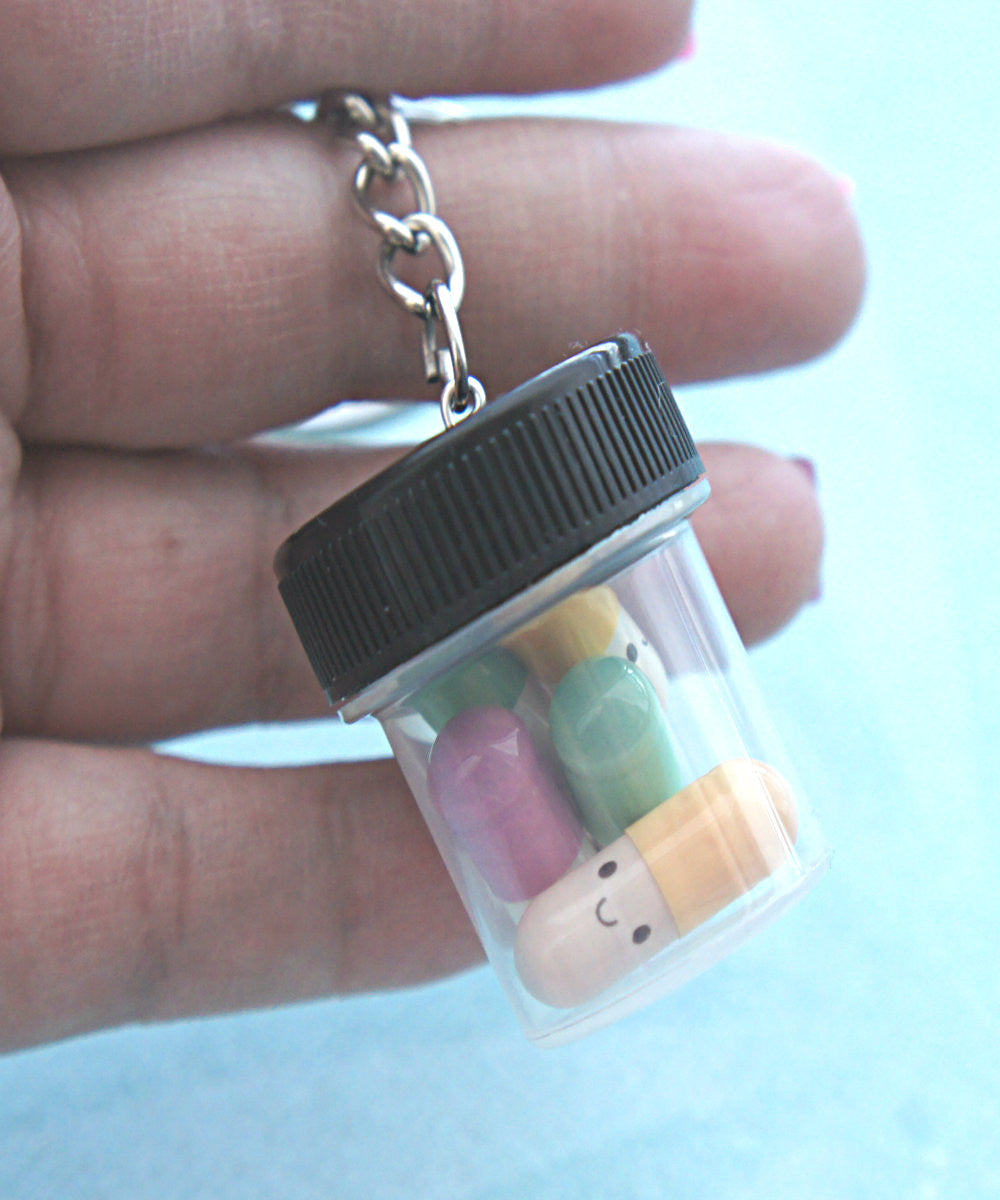 happy pills keychain - Jillicious charms and accessories