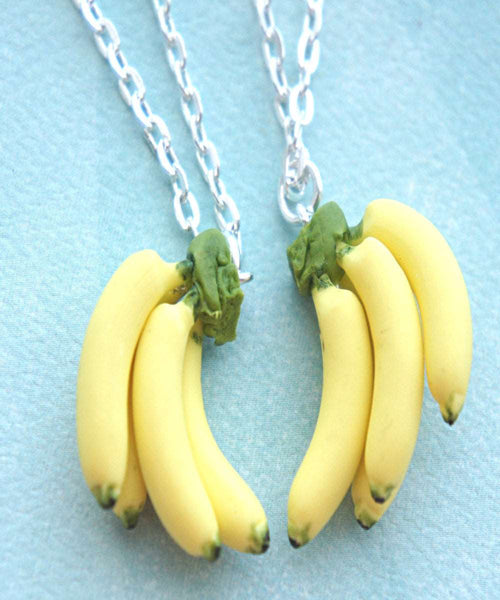 Banana Bunch Friendship Necklace Set - Jillicious charms and accessories