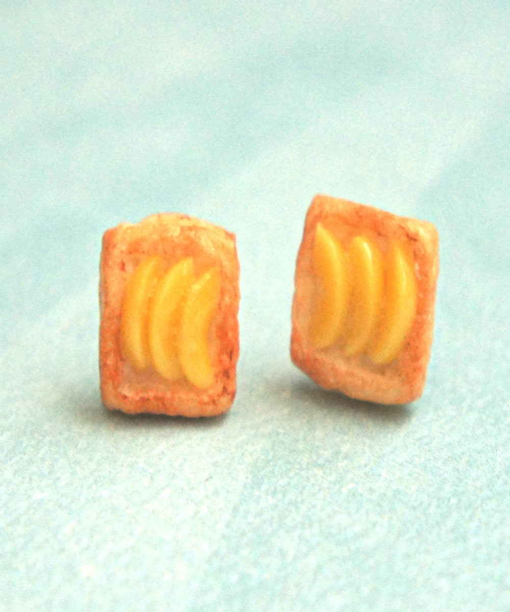 Peach Pastry Stud Earrings - Jillicious charms and accessories