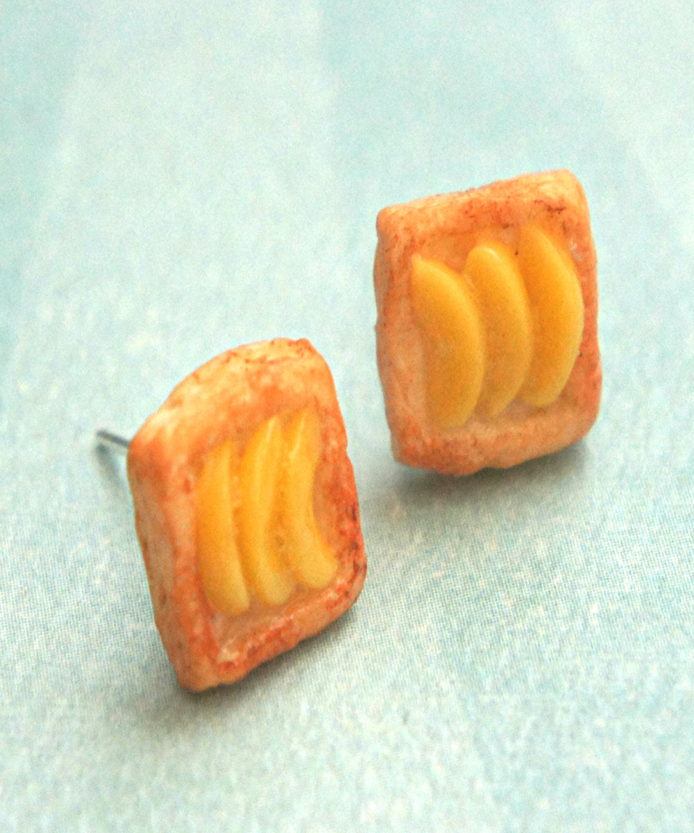 Peach Pastry Stud Earrings - Jillicious charms and accessories