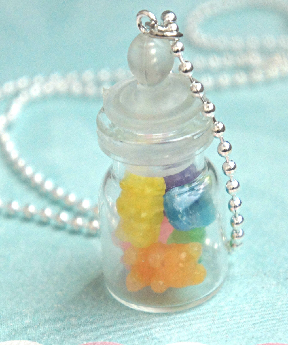 gummy bears in a jar necklace - Jillicious charms and accessories