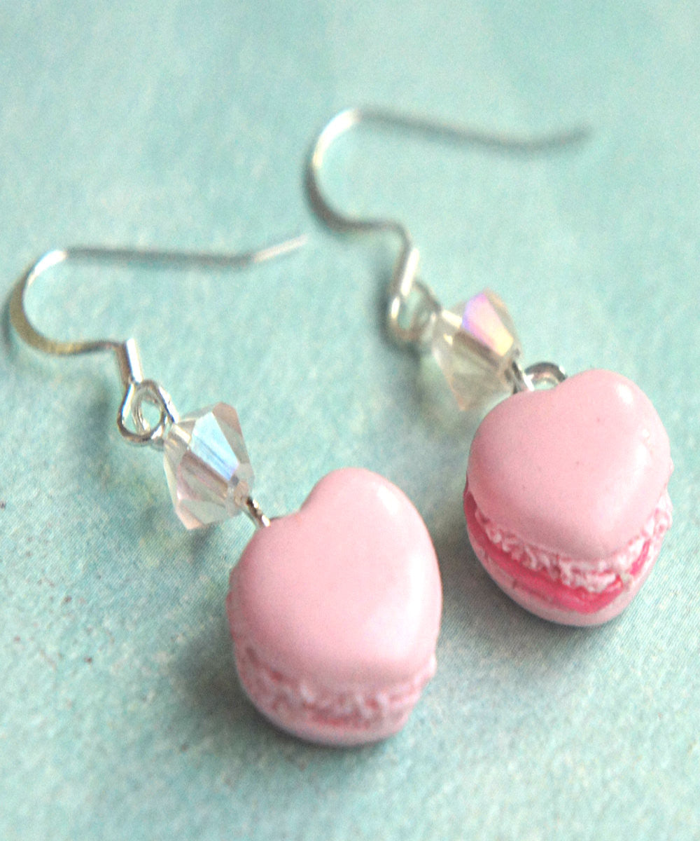 Heart Macarons Dangle Earrings - Jillicious charms and accessories