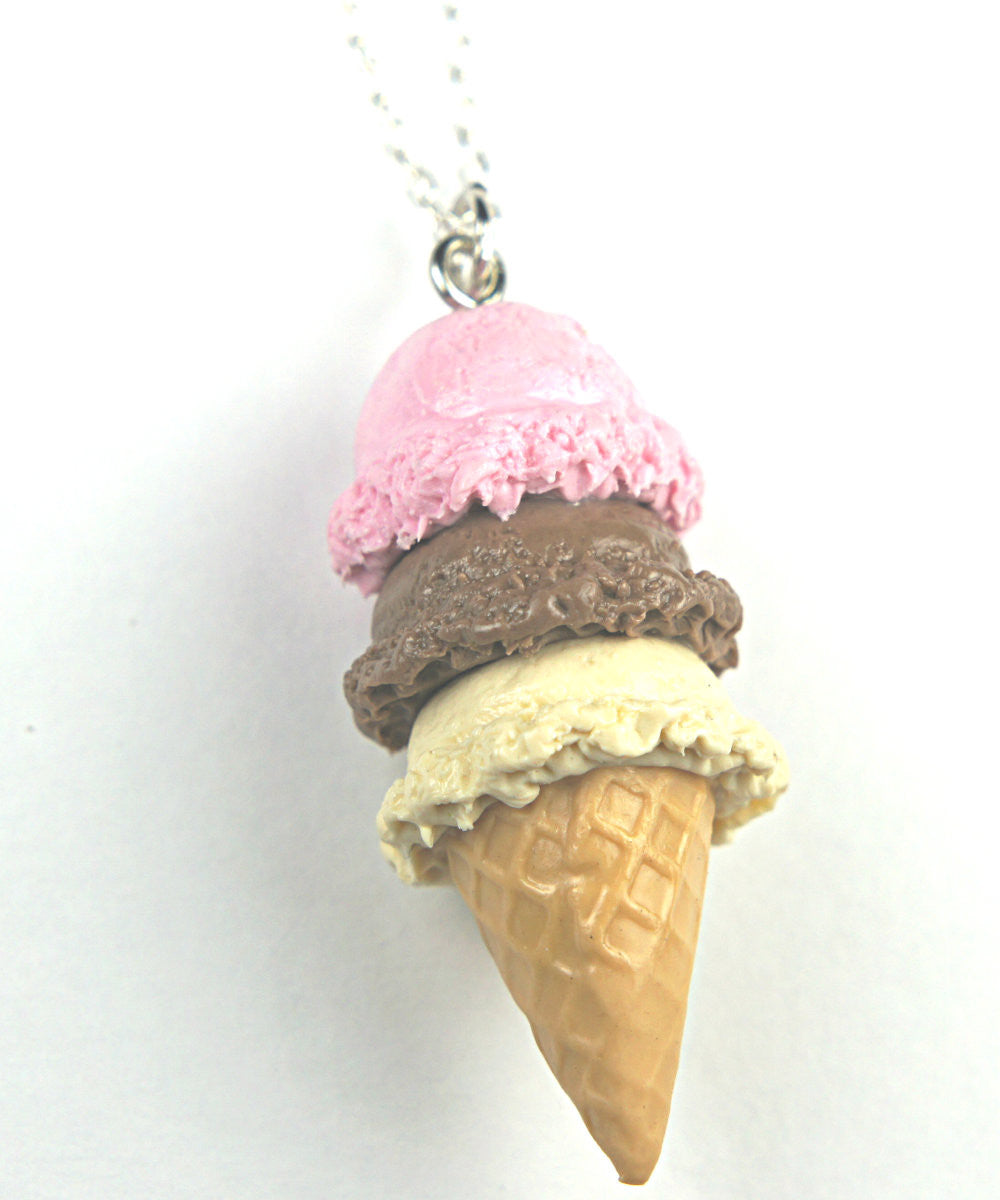 Neapolitan Ice Cream Necklace - Jillicious charms and accessories