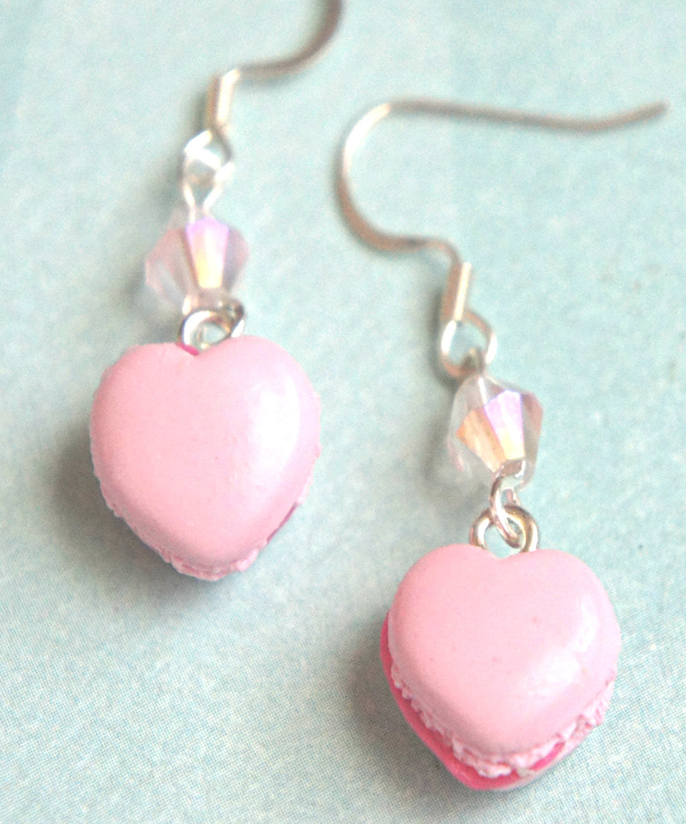 Heart Macarons Dangle Earrings - Jillicious charms and accessories