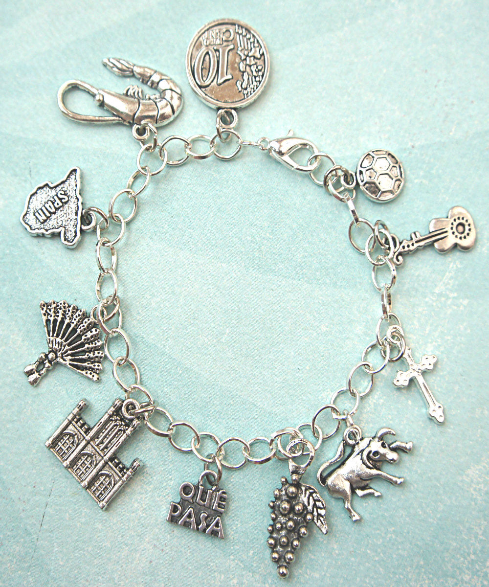 Spain Inspired Charm Bracelet - Jillicious charms and accessories