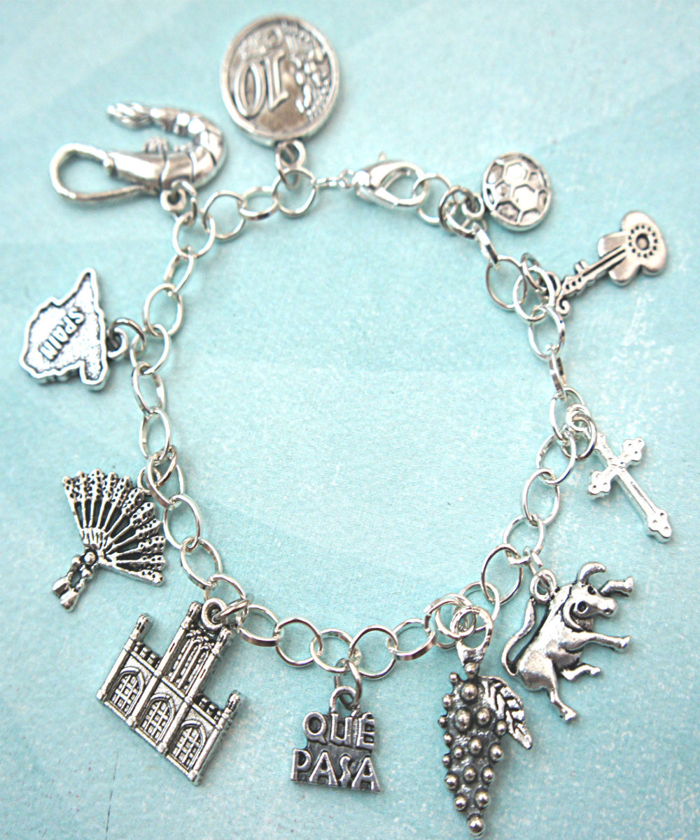 Spain Inspired Charm Bracelet - Jillicious charms and accessories