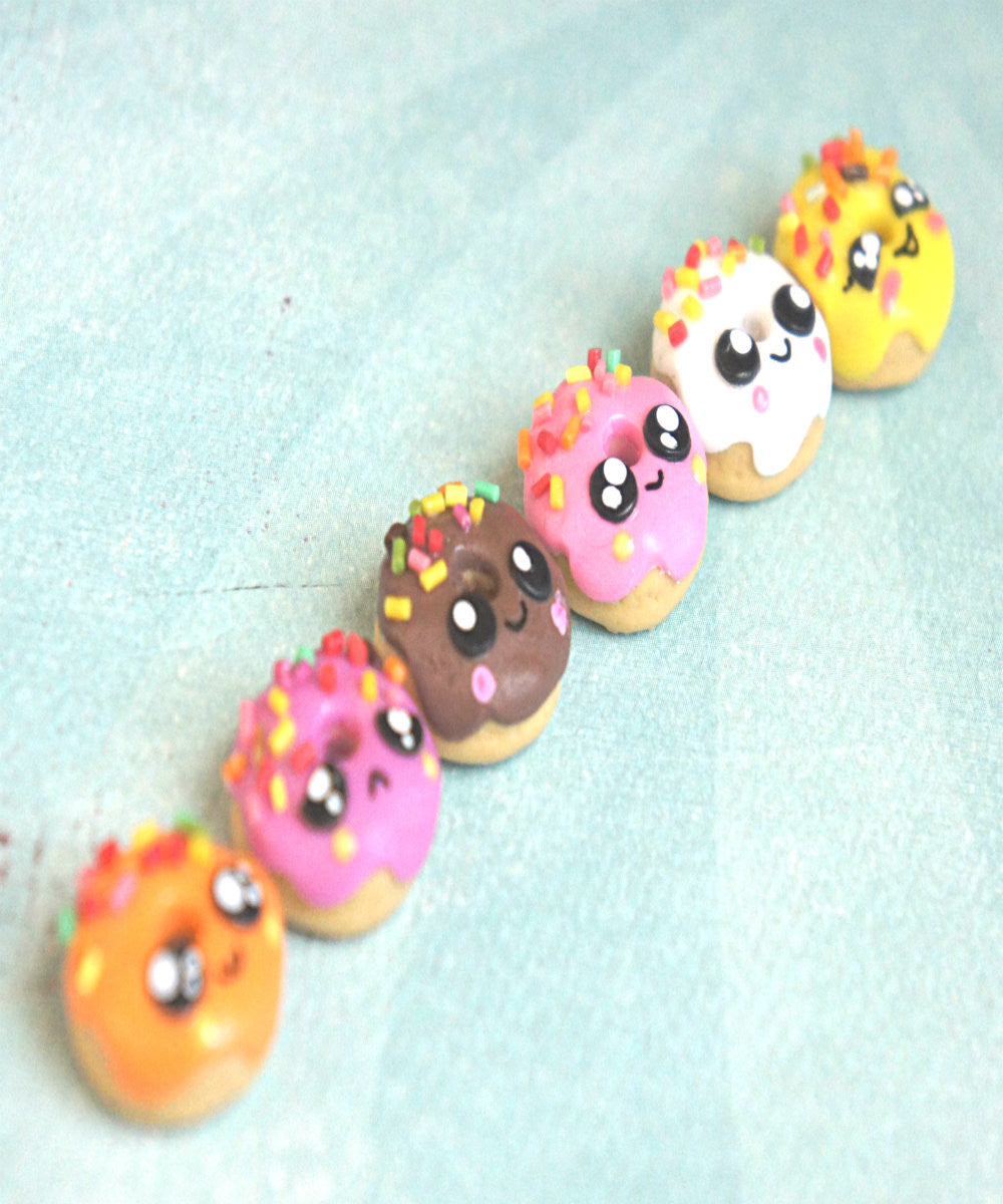 Kawaii Donut Necklace - Jillicious charms and accessories