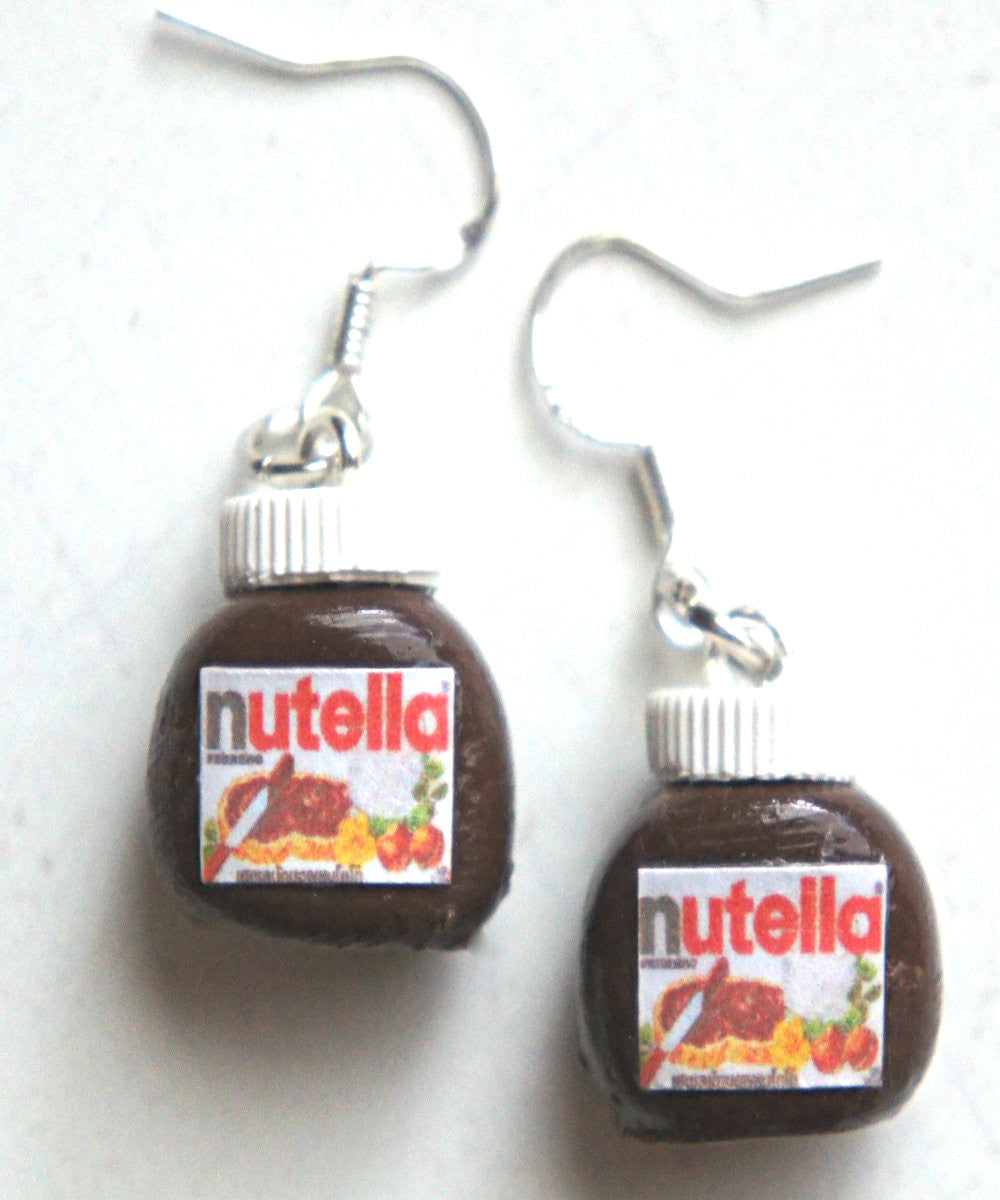 Nutella Jar Dangle Earrings - Jillicious charms and accessories