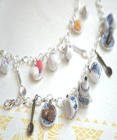 Tea Party Charm Bracelet - Jillicious charms and accessories