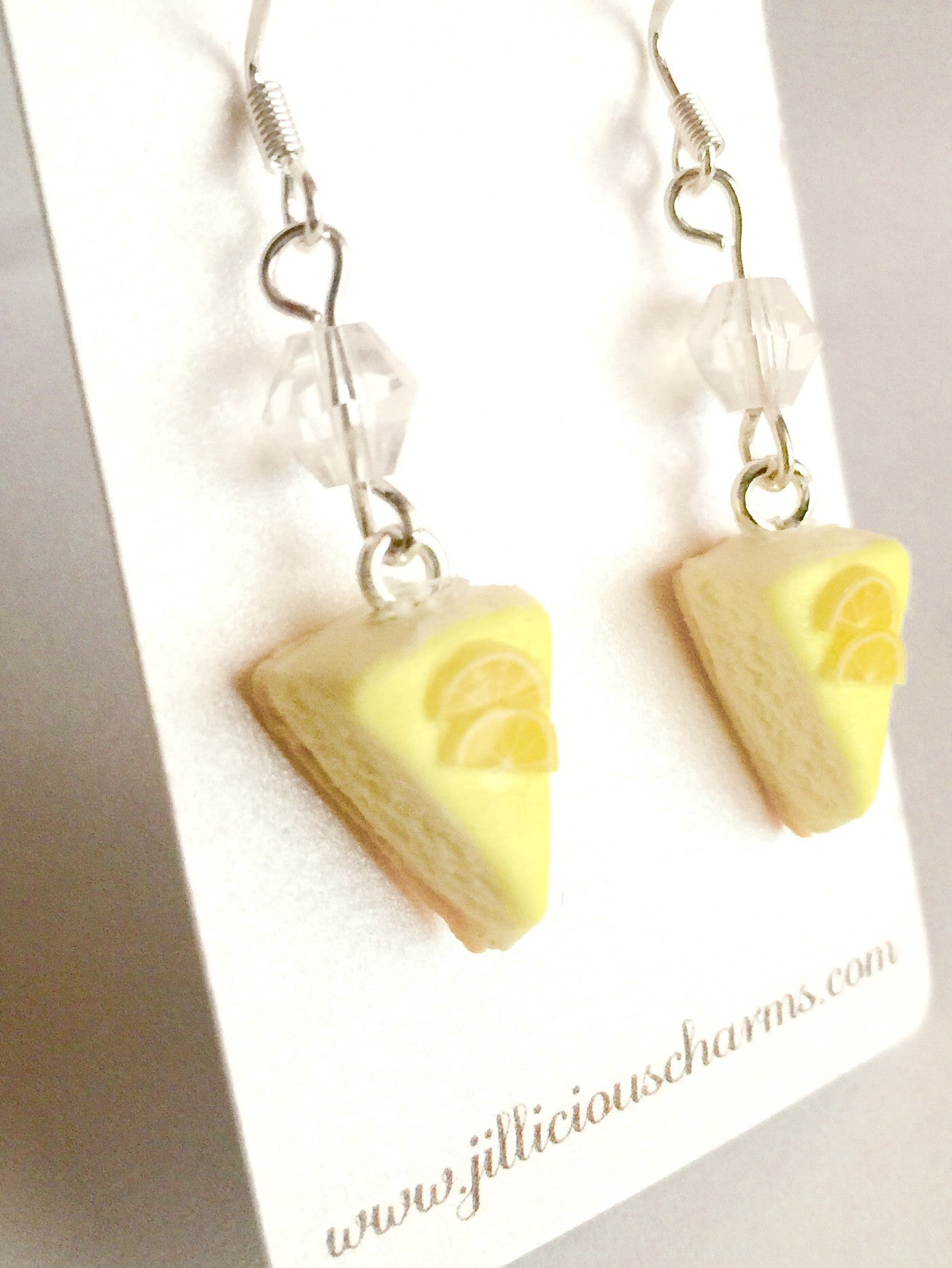 Lemon Cheesecake Dangle Earrings - Jillicious charms and accessories