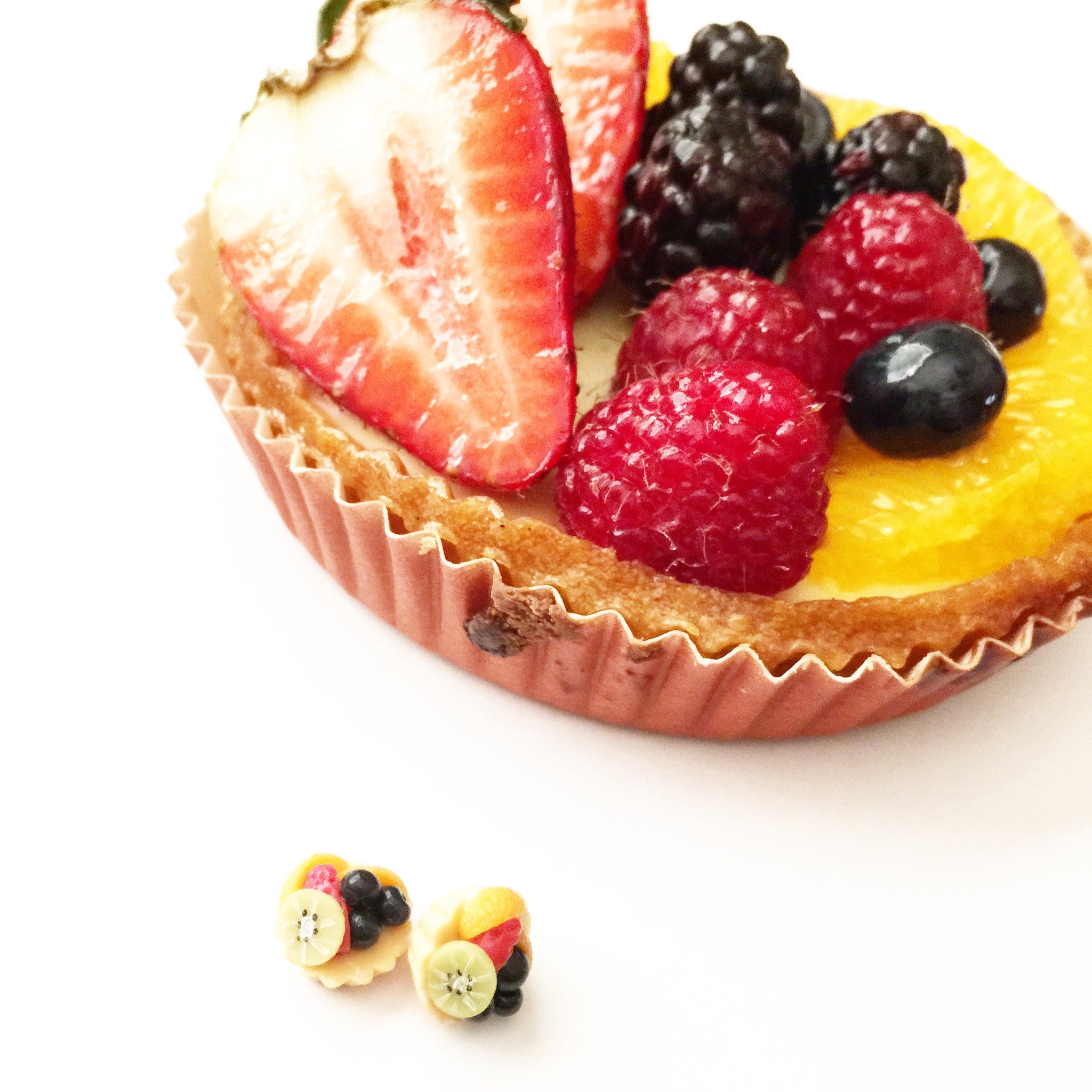 Fruit Tart Earrings - Jillicious charms and accessories