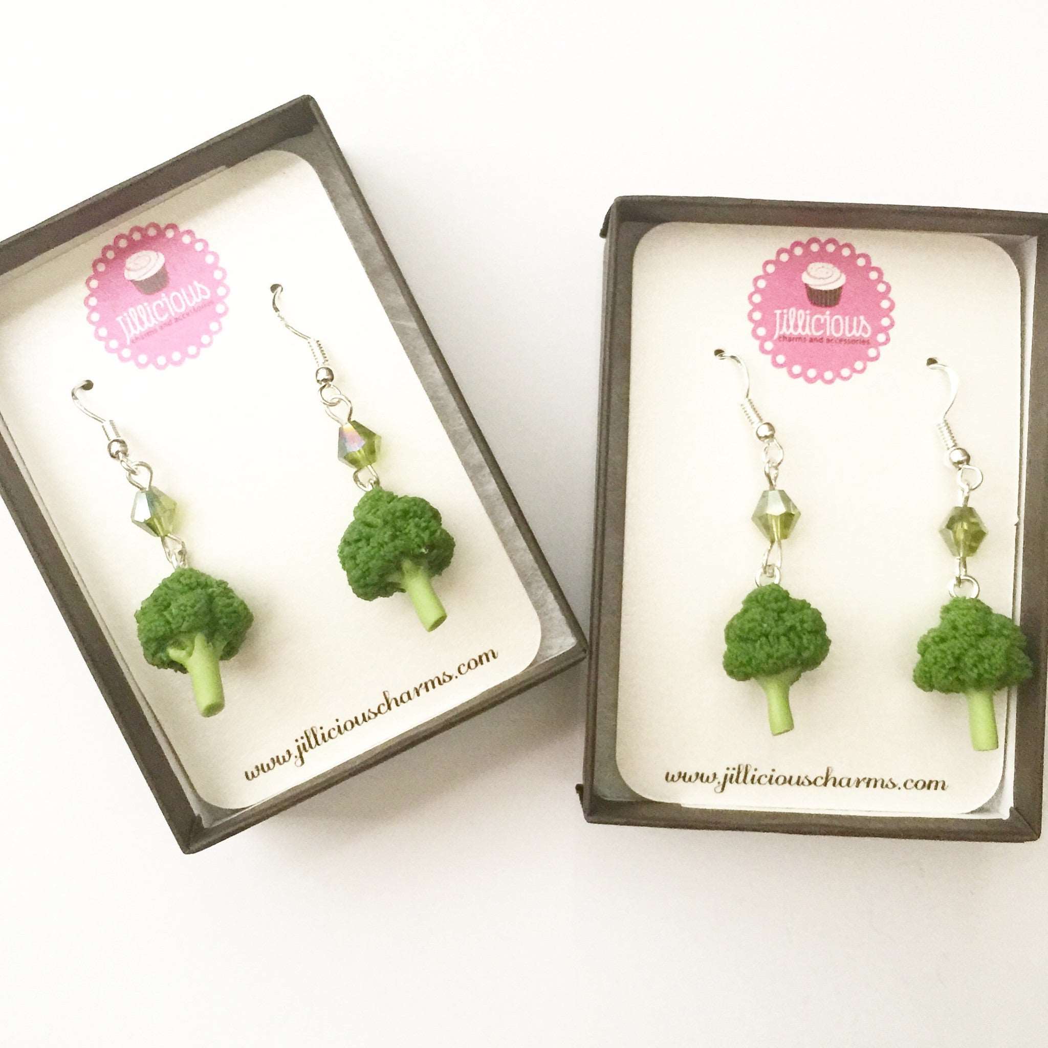 Broccoli Dangle Earrings - Jillicious charms and accessories