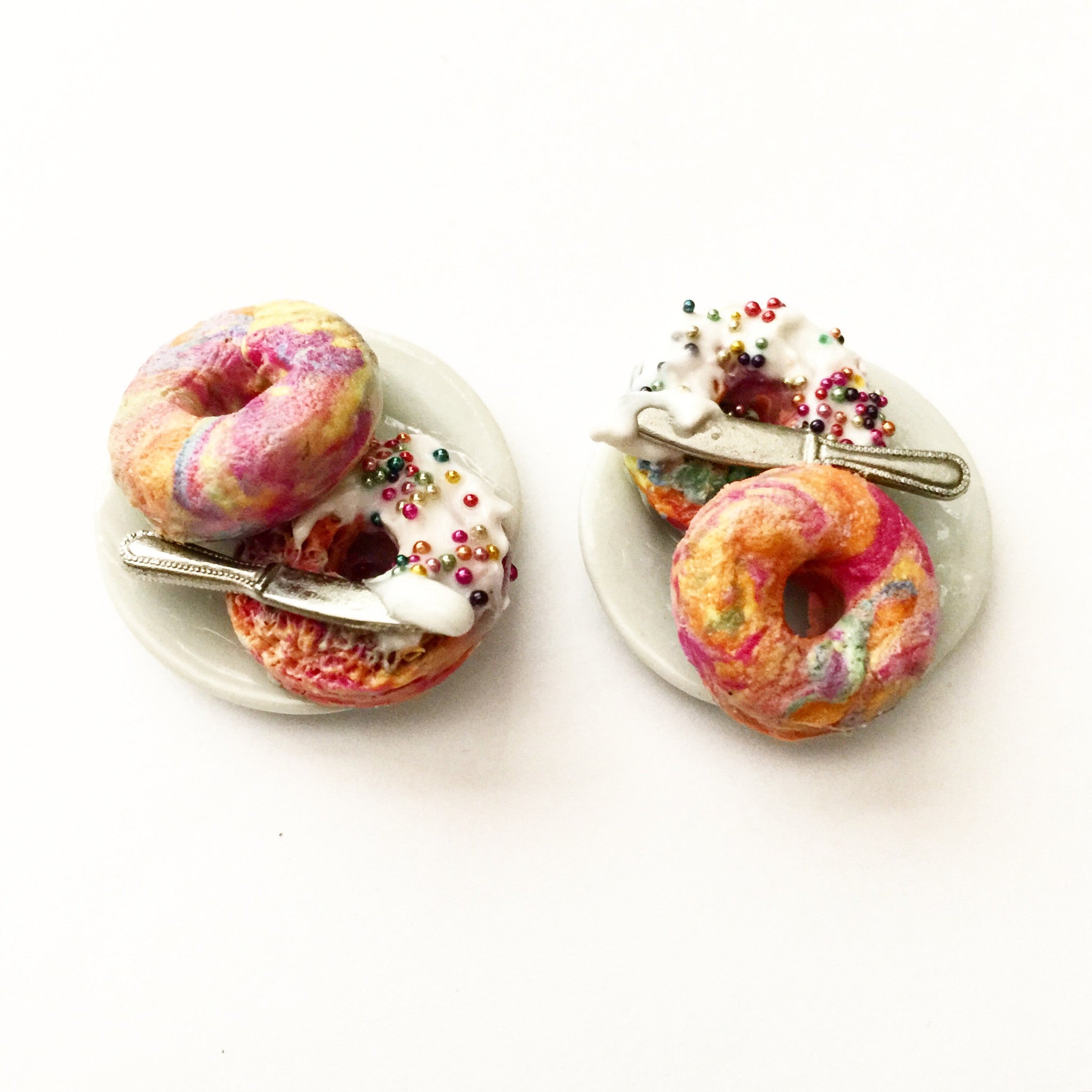Rainbow Bagel Ring - Jillicious charms and accessories