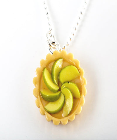 green apple tart necklace - Jillicious charms and accessories