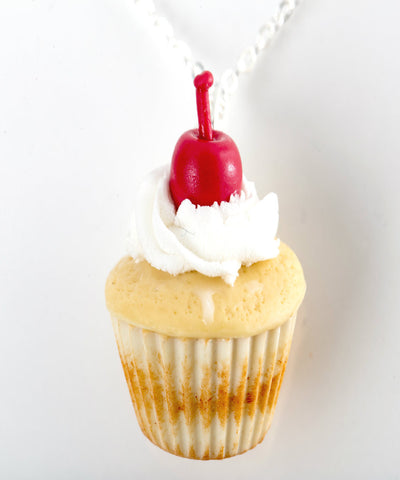 Vanilla Bean Cupcake Necklace - Jillicious charms and accessories